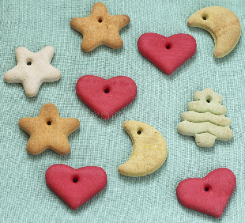 Christmas tree biscuits stock image. Image of candid 56362389