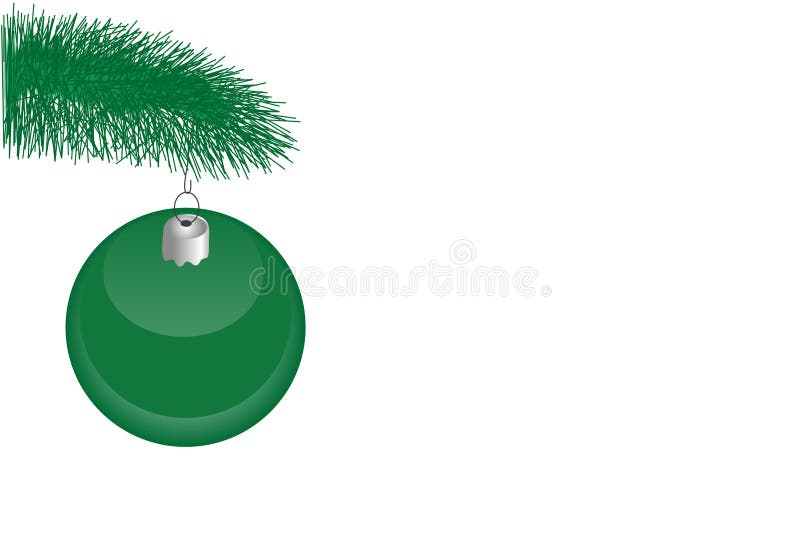 Christmas tree branch and Ornament