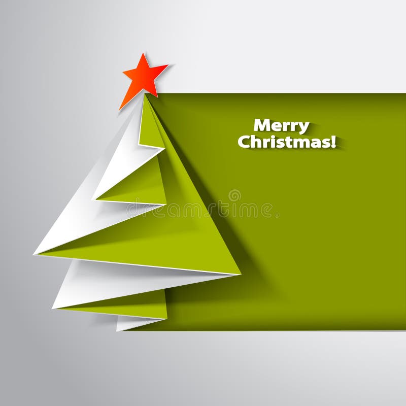 Christmas tree card.