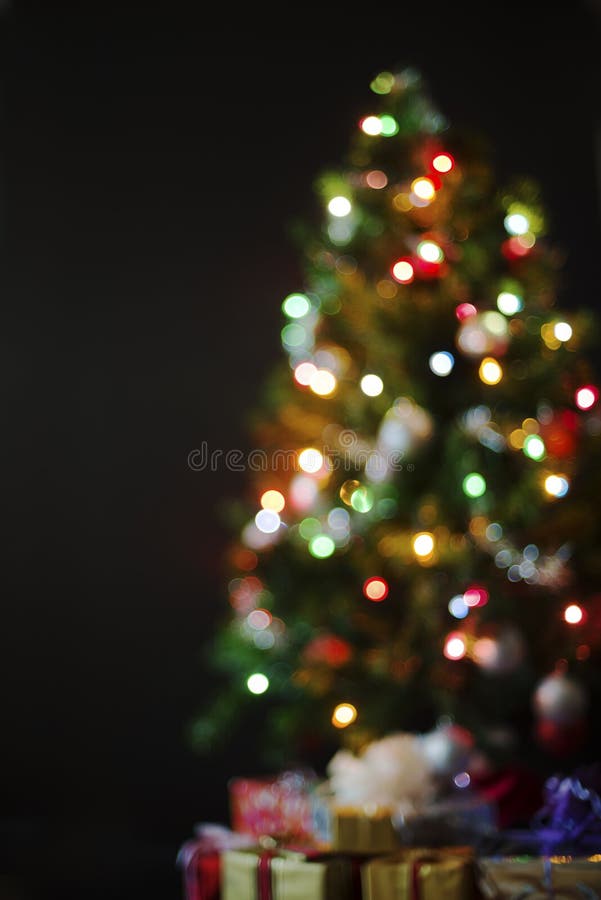 Tree stock image. Image of christmas, presents, perspective - 1610627