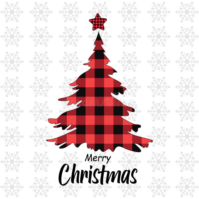 Christmas Tree Decorated with Beautiful Cloth Xmas royalty free illustration