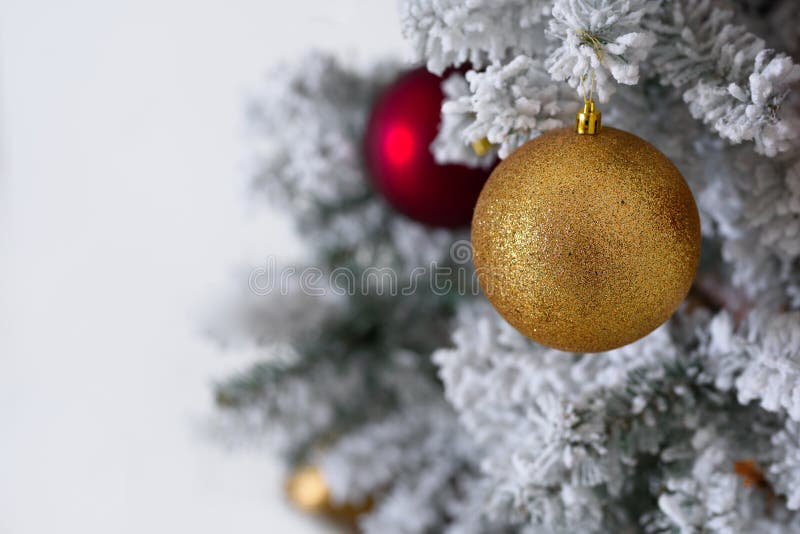 Christmas tree decoration on white background for design. royalty free stock image
