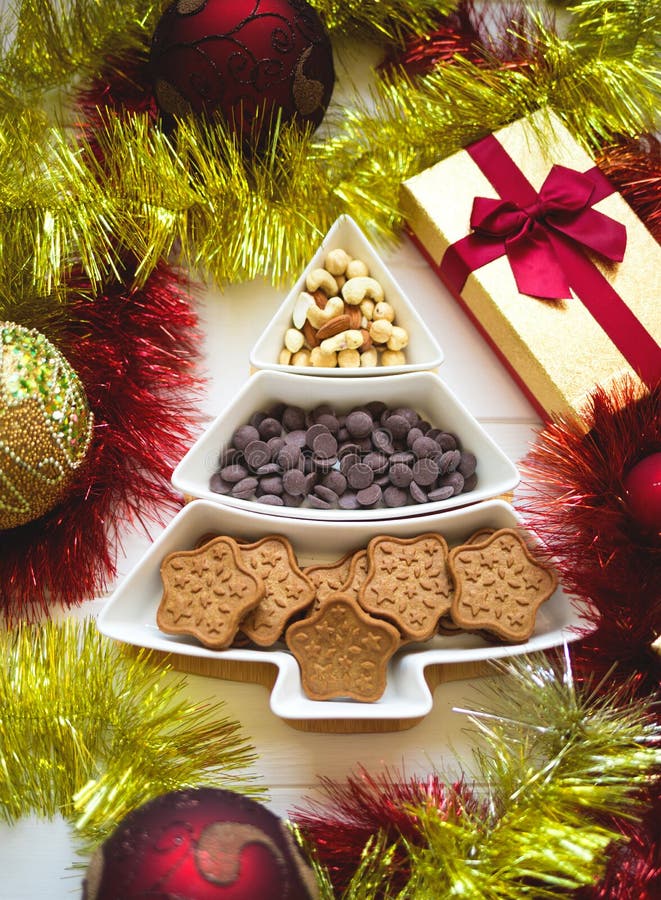 Christmas Tree with New Year Decorations in the Color of the Year 2023