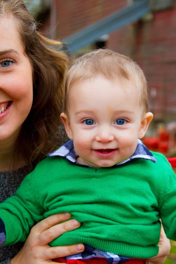 Christmas Tree Farm Portraits Stock Image Image of toddler, holiday 28598905