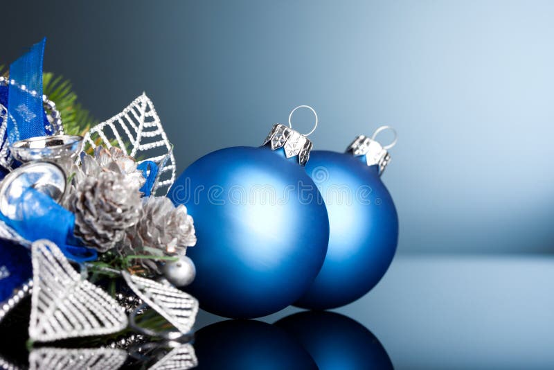 Christmas tree with festive ball