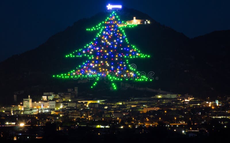 Christmas tree of Gubbio