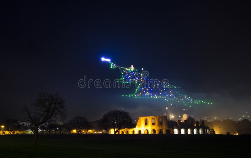 Christmas tree in Gubbio