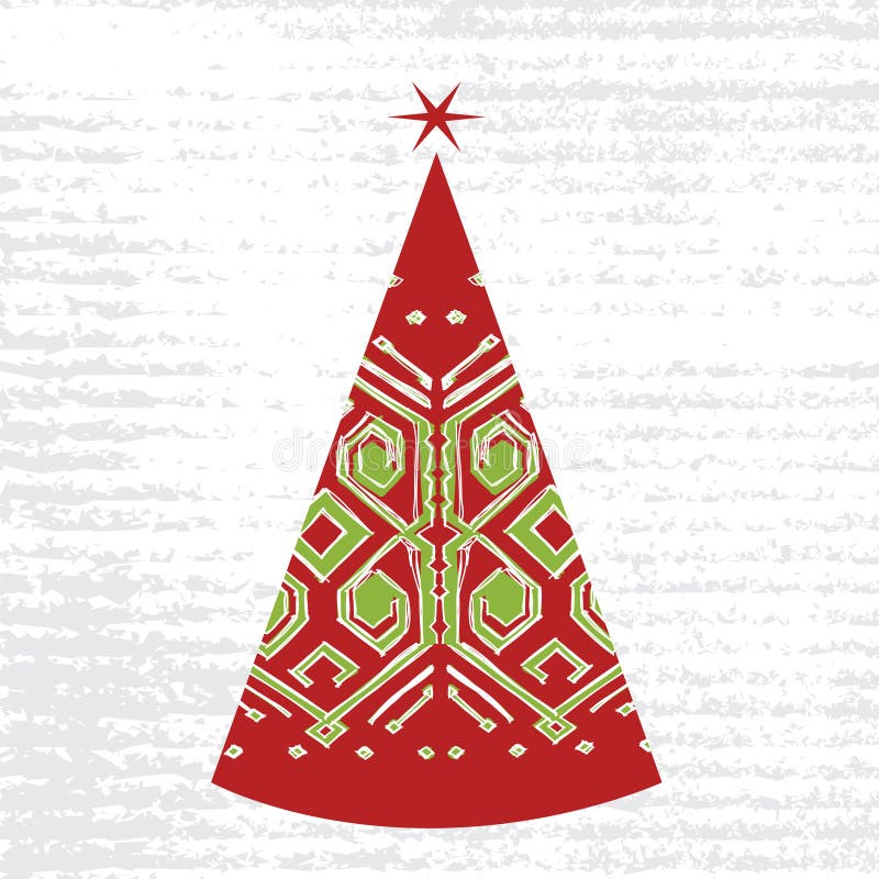 Christmas tree hand draw stock vector. Illustration of drawing - 26771187