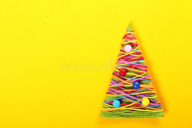 Homemade Felt Christmas Tree Paper Template Felt Thread Needle Pin