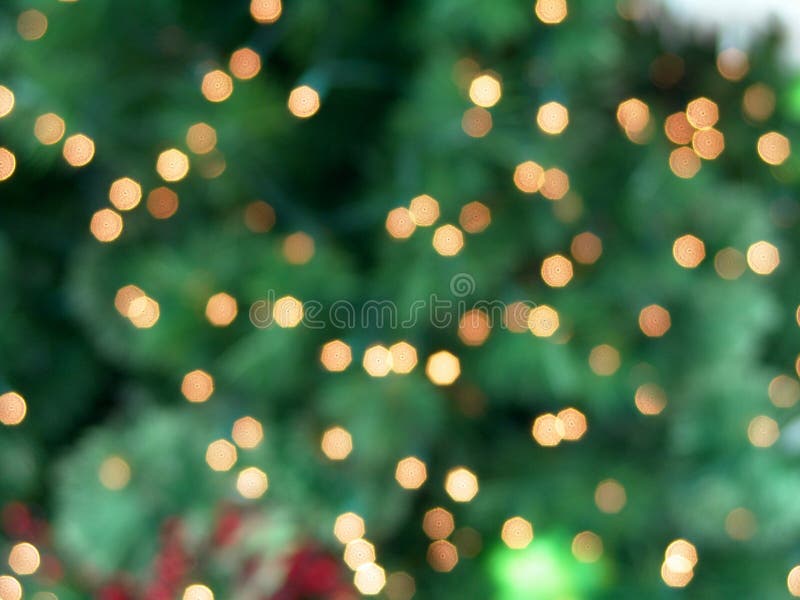 Christmas Tree Lights Abstract Background