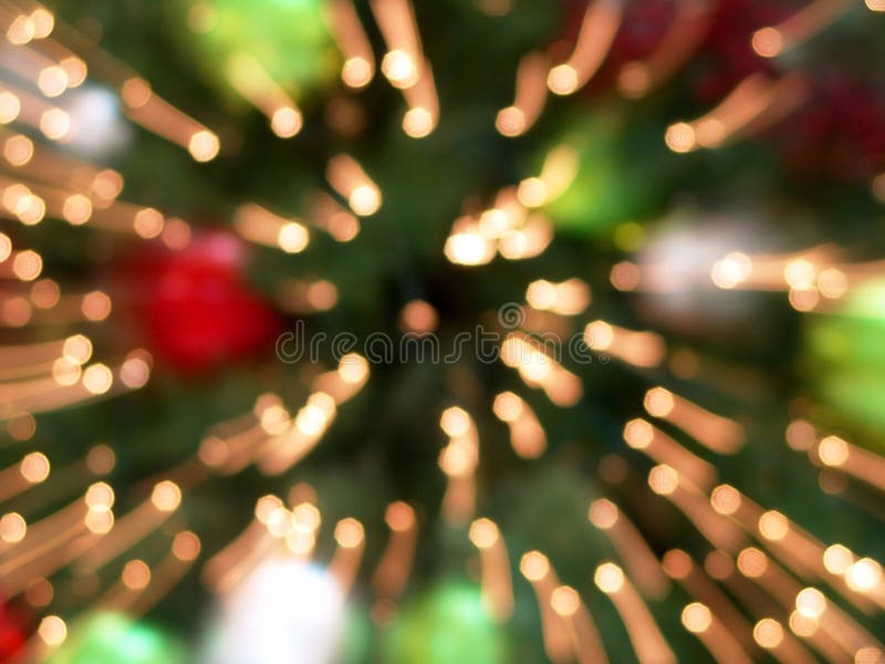 Christmas Tree Lights Abstract Background