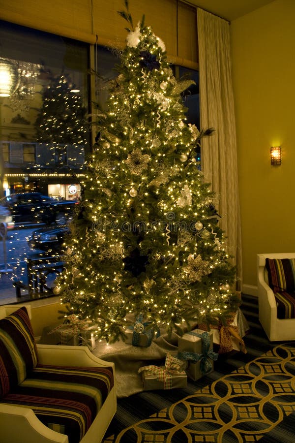 Christmas tree in living room