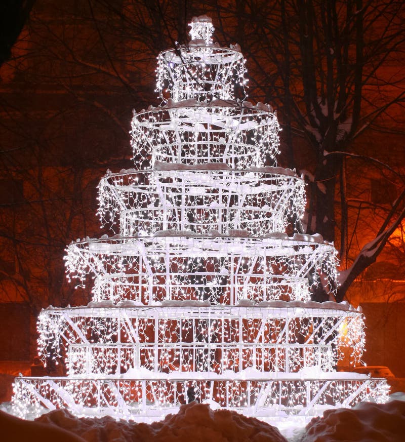 Christmas Tree in Dublin City Ireland Stock Photo Image of ireland, winter 7135046