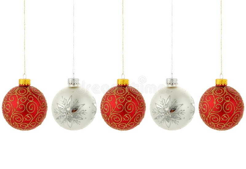 Christmas Tree Ornaments Hanging Stock Image Image of christmas