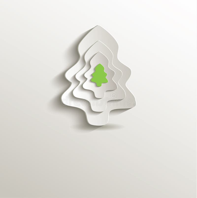 Christmas tree paper 3D