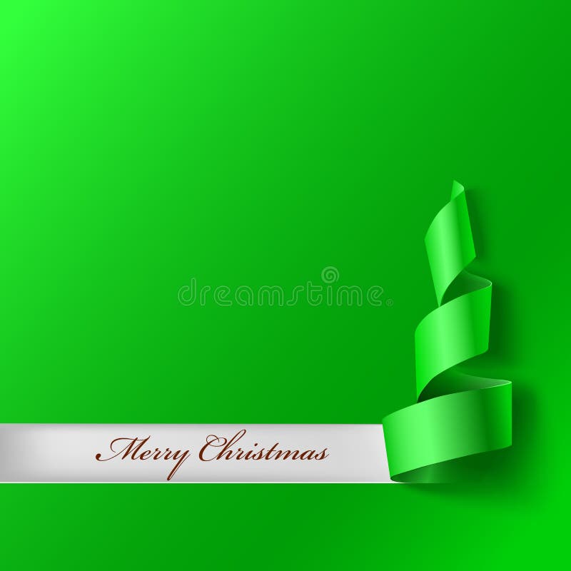 Christmas tree from ribbon