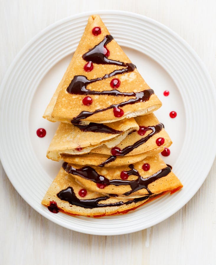 Christmas Tree Shaped Pancakes for Holiday Breakfast Stock Photo Image of golden, homemade