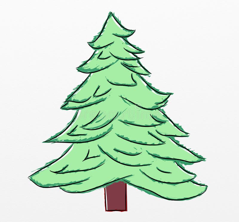 Christmas tree sketch