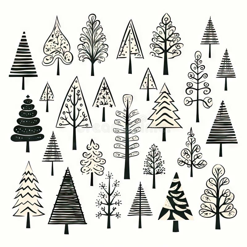 Christmas Tree Sketched Icon Hand Drawn Xmas Tree Doodle Sketch christmas-tree-sketched-icon-hand-drawn-xmas-tree-doodle-sketch