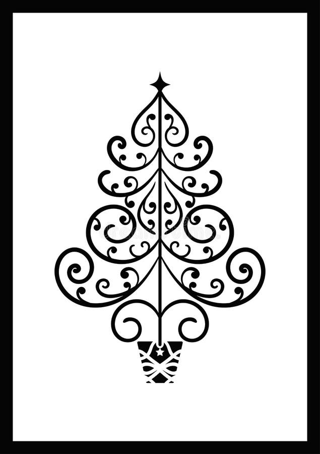 Simple Christmas Tree Stencil