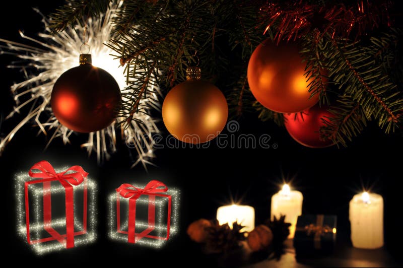Christmas tree stick stock images