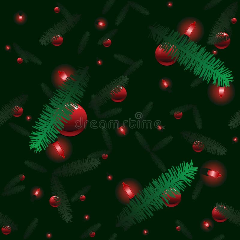 Christmas Tree Tile Background Stock Vector - Image: 6422498