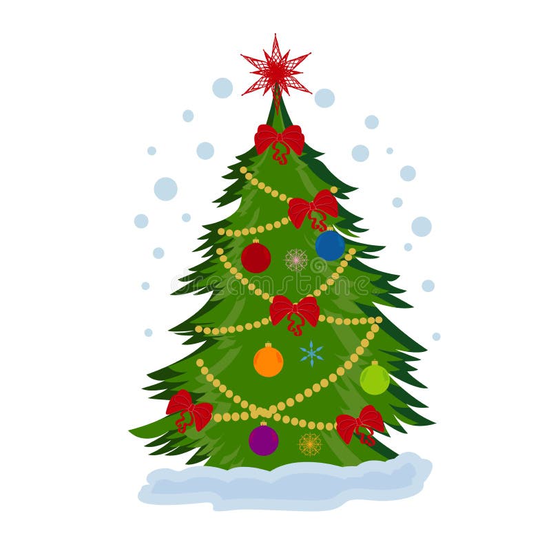 Christmas Tree, Sketch, Doodle, Vector Illustration Stock Vector ...