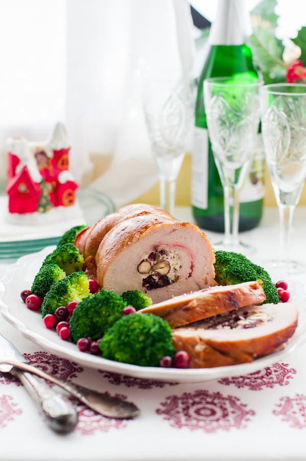 Christmas Turkey Breast Roll Stock Photo Image of glazed, cream 61911754
