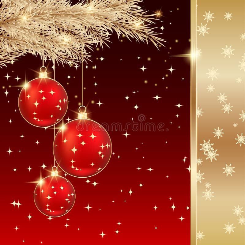 Vintage Christmas Background Stock Vector - Illustration of traditional ...