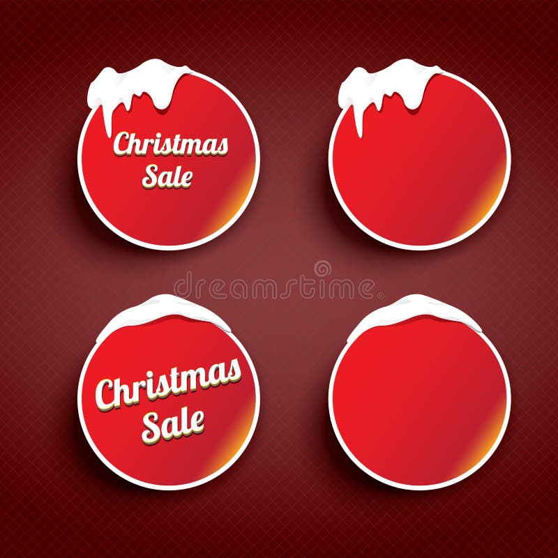 Christmas Buttons for Web and Games, Vectors