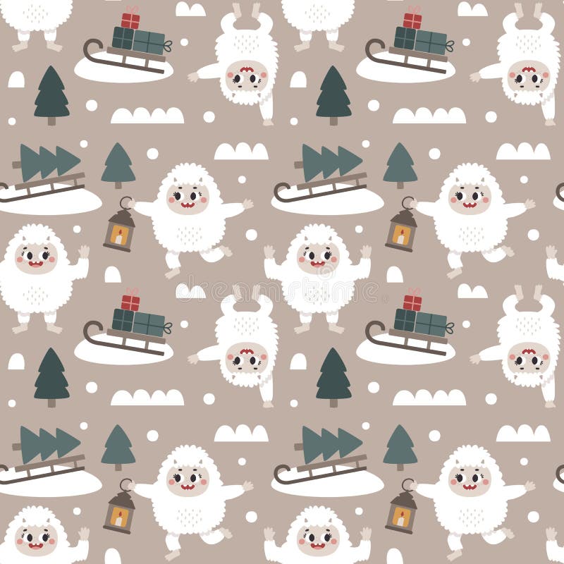 Yeti Christmas Monsters Graphics (1703374)