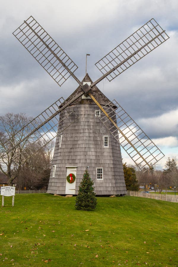 Christmas Windmill East Hampton New York Stock Image Image of sand, hampton 82160637