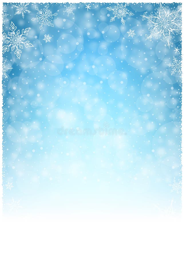 Christmas Winter Frame - Illustration. Christmas White Blue - Empty Background Portrait vector illustration Christmas Winter Frame - Illustration. Christmas White Blue - Empty Background Portrait vector illustration