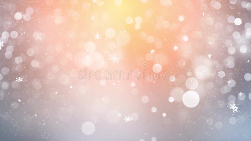 Christmas Winter Snow and Snowflakes Background with Seamless Loop, Suitable for Christmas, New Year, Winter Promos royalty free illustration