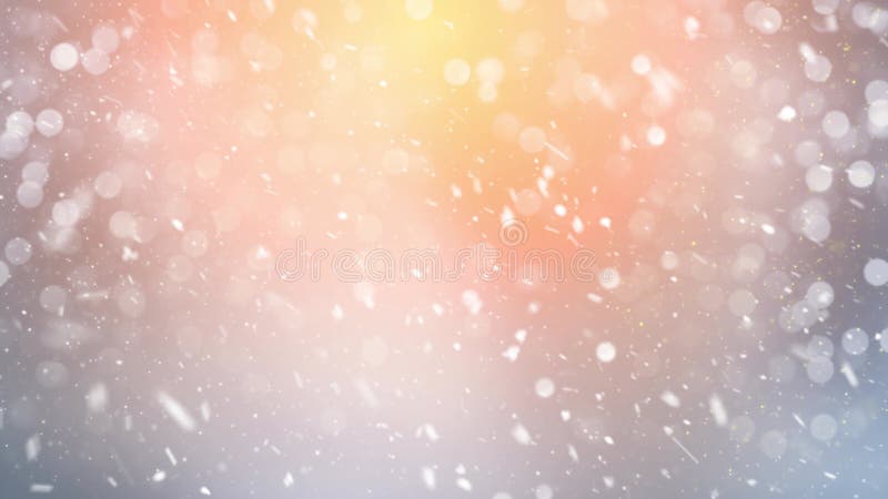 Christmas Winter Snow and Snowflakes Background with Seamless Loop, Suitable for Christmas, New Year, Winter Promos stock illustration