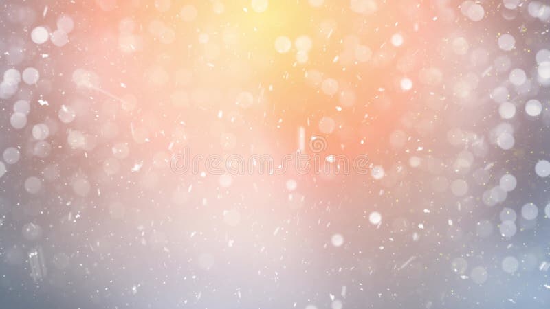 Christmas Winter Snow and Snowflakes Background with Seamless Loop, Suitable for Christmas, New Year, Winter Promos stock illustration