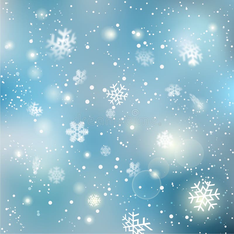 Christmas winter snowflake background