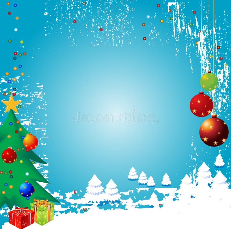 Christmas Winter Vector Backgr