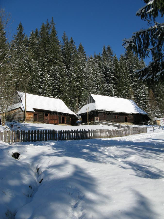 Vianočná zimná dedinka