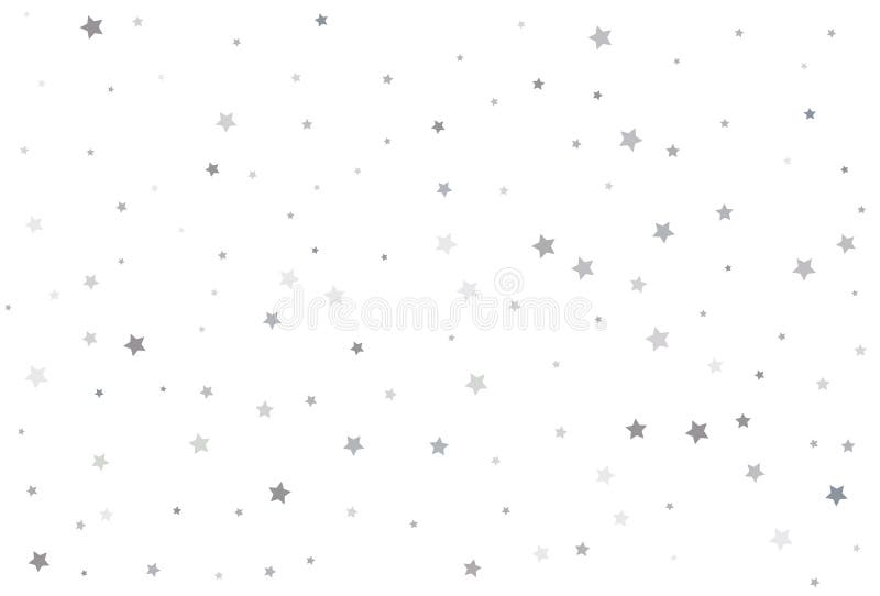 Christmas Wrapper With Silver Stars Silver Star Celebration Confetti