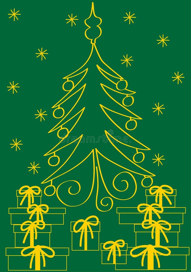 Christmas wrapping paper royalty free illustration