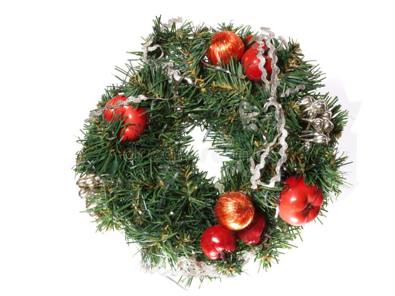 Christmas wreath stock photography