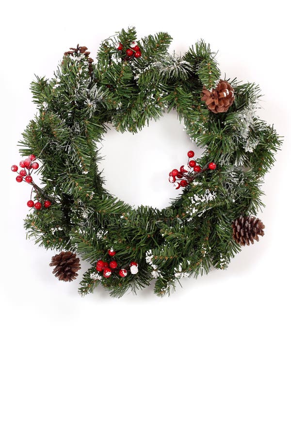 Christmas wreath royalty free stock photography