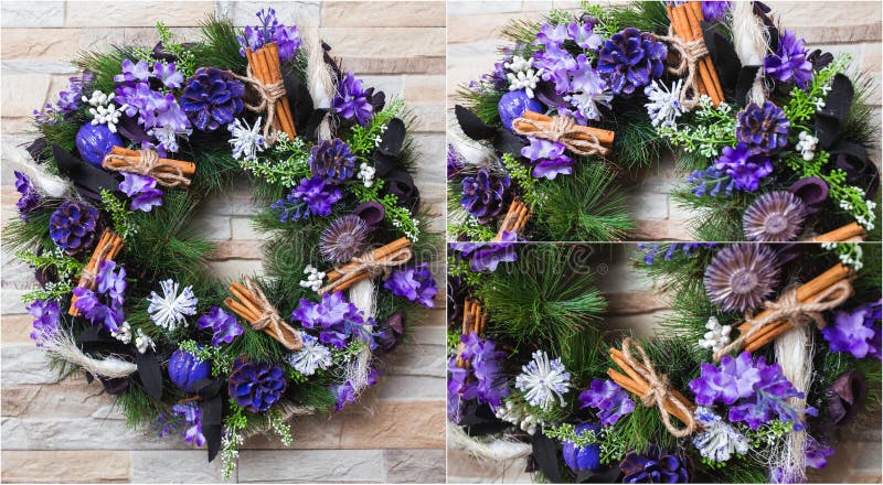 Christmas wreath artificial handmade