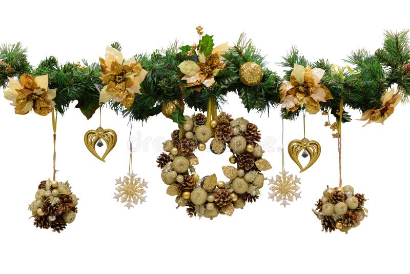 Christmas wreath. Christmas decorations.