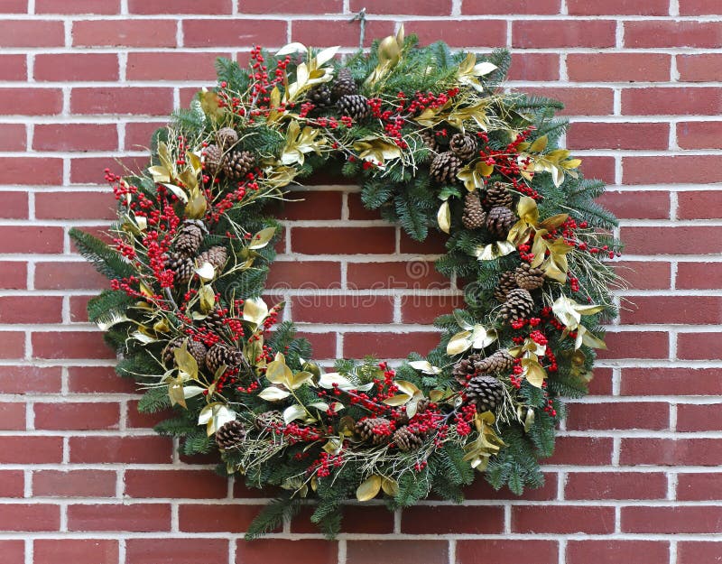 Christmas wreath stock image. Image of color, background - 19640707