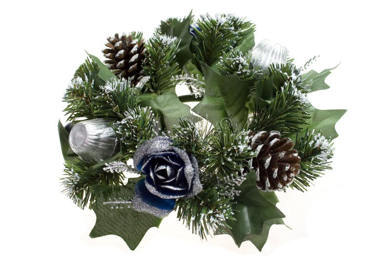 Christmas wreath isolated on white