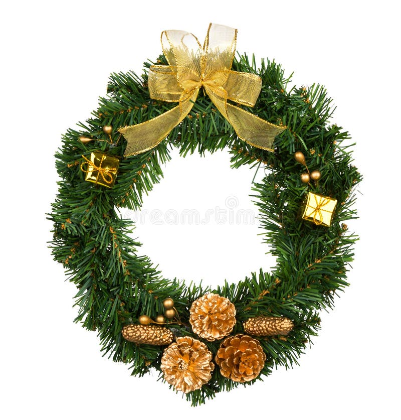 Christmas wreath. royalty free stock photos