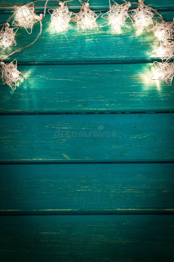 Christmas Xmas Lights Frame Concept Stock Photo Image of ornament