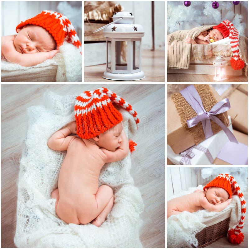Christmass newborn baby photos royalty free stock photography Christmass newborn baby photos royalty free stock photography